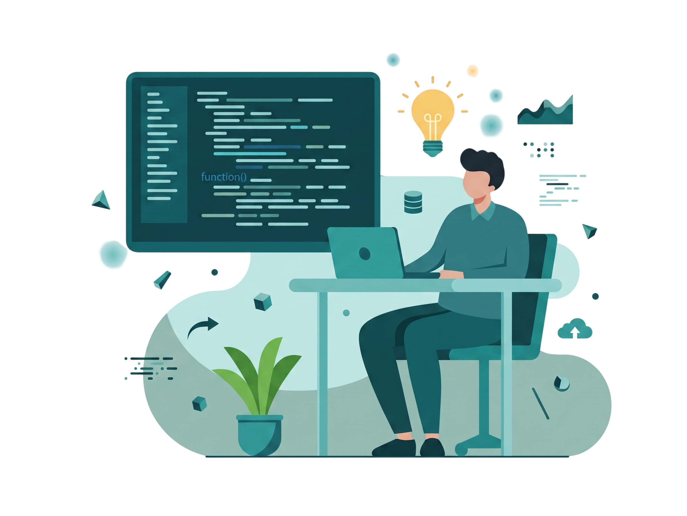 Creative Digital Portfolio Illustration