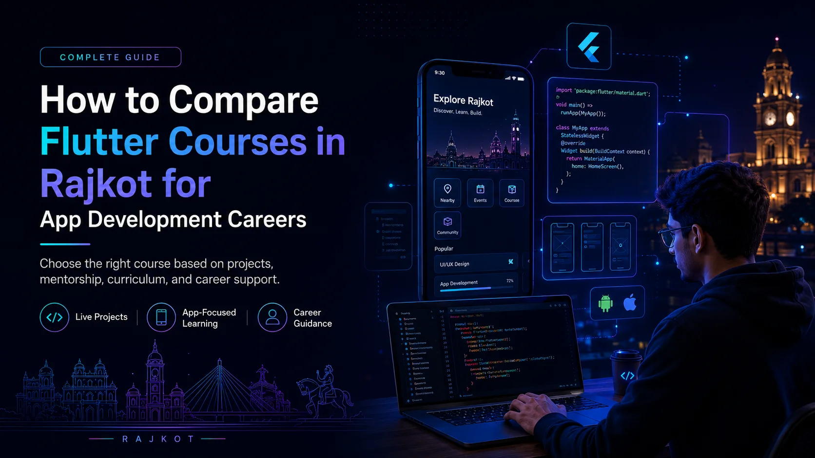How to Compare Flutter Courses in Rajkot for App Development Careers