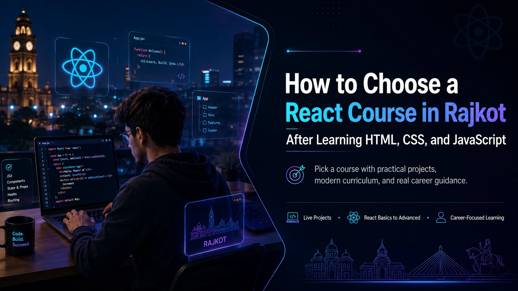 How to Choose a React Course in Rajkot After Learning HTML, CSS, and JavaScript