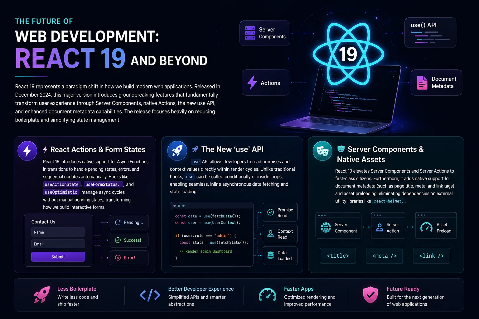 The Future of Web Development: React 19 and Beyond